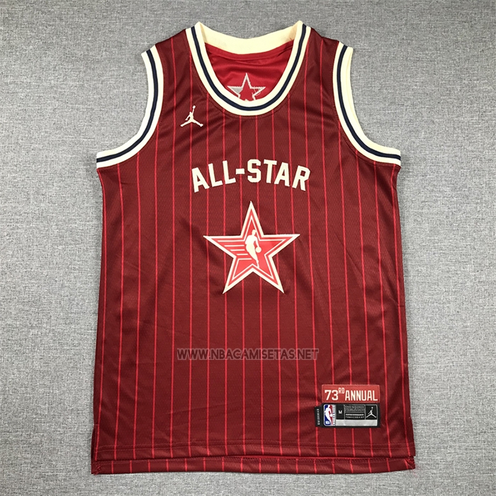 Camiseta Nino All Star 2024 Golden State Warriors Stephen Curry NO 30 Rojo